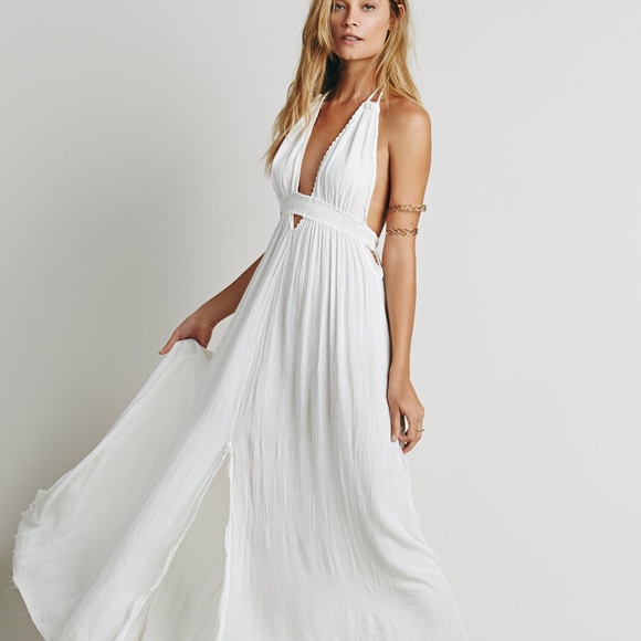 free people white maxi dress